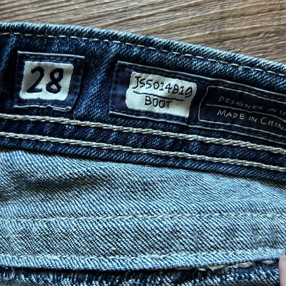 Miss Me Stitched Pocket Bootcut Jeans Size 28 - Picture 8 of 9